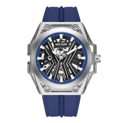 Skeleton Face Mechanical Watch - Stainless Steel Waterproof