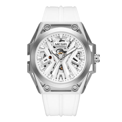 Skeleton Face Mechanical Watch - Stainless Steel Waterproof