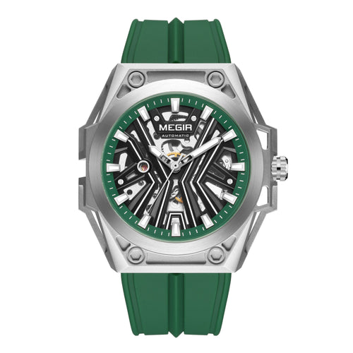 Skeleton Face Mechanical Watch - Stainless Steel Waterproof