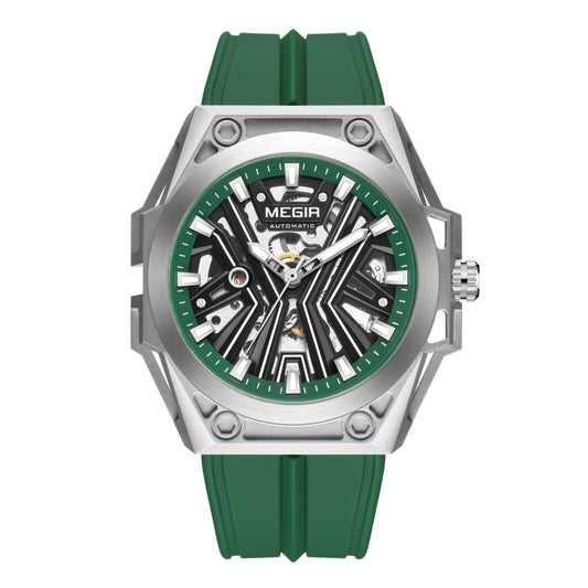 Skeleton Face Mechanical Watch - Stainless Steel Waterproof