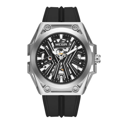 Skeleton Face Mechanical Watch - Stainless Steel Waterproof